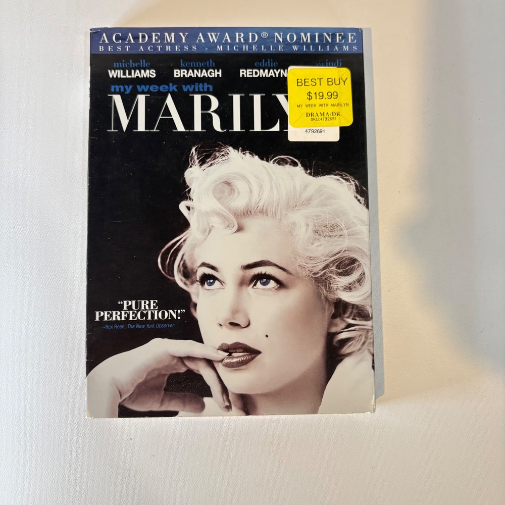My Week with Marilyn DVD Michelle Williams Eddie Redmayne New Sealed Drama Movie